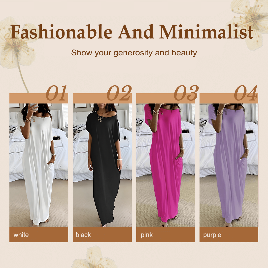 💐50% DE RÉDUCTION ! Robe Longue Ample & Décontractée – Confort Absolu au Quotidien 🌿👗【Offre Limitée】