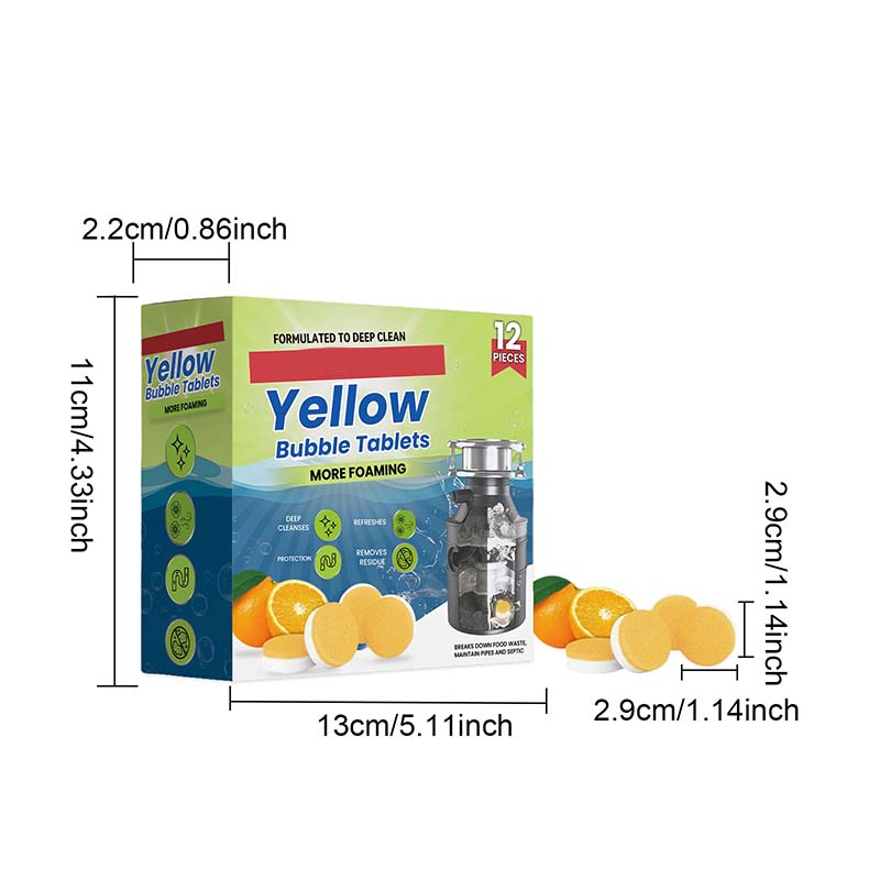 💥ACHETEZ 2, OFFERT3 ! 🎉Tablettes nettoyantes et désodorisantes pour broyeur à déchets – 12 pièces