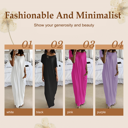 💐50% DE RÉDUCTION ! Robe Longue Ample & Décontractée – Confort Absolu au Quotidien 🌿👗【Offre Limitée】