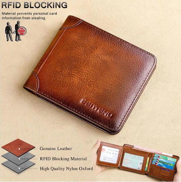 🔥PROMOTION EXCEPTIONNELLE 2026 : 30 % DE RÉDUCTION🔥 Portefeuille multifonctionnel en cuir véritable, imperméable et résistant, avec protection RFID et blocage RFID