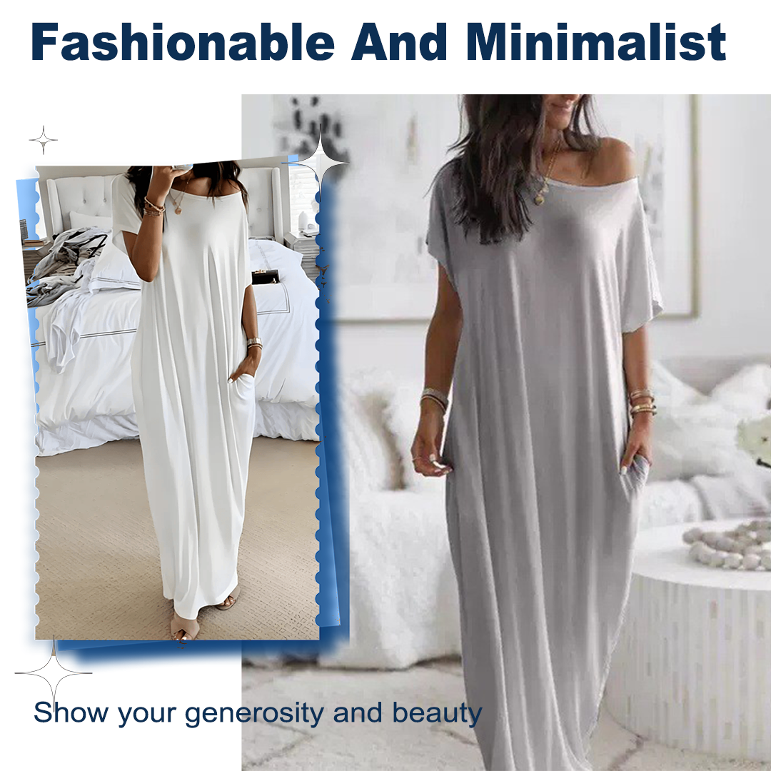 💐50% DE RÉDUCTION ! Robe Longue Ample & Décontractée – Confort Absolu au Quotidien 🌿👗【Offre Limitée】