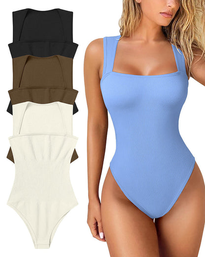 ✨ 50% de réduction🔥🎁Body débardeur sans manches à effet ventre plat