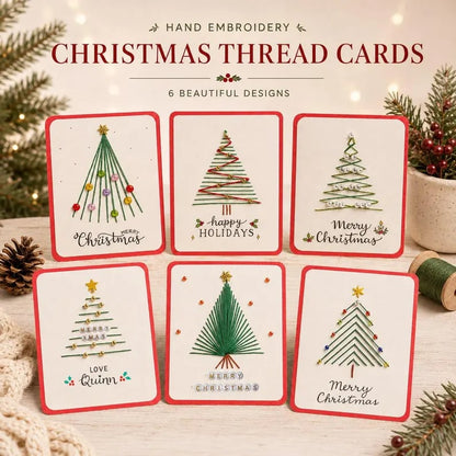 🎄🧵 CHRISTMAS SALE – 50% OFF! Merry & Bright Christmas DIY Kit (6 pcs) ✨