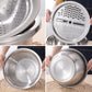🎉 2026 Sale — Over 25,600 Sold!🧀3‑in‑1 Stainless Steel Grater Bowl 🔪