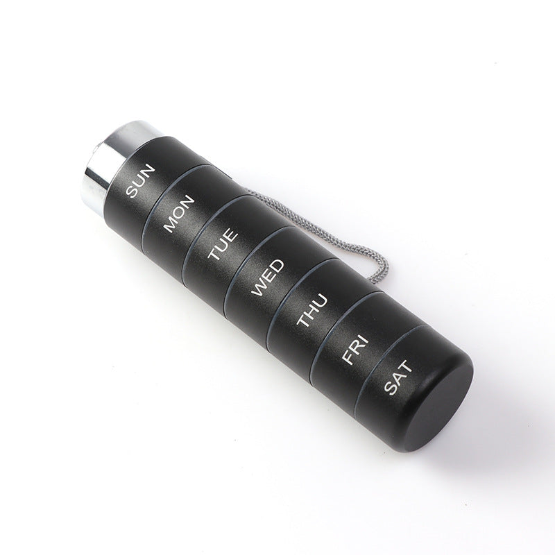 💐50% DE RÉDUCTION ! Pilulier Métal Compact & Étanche – Compagnon de Voyage Idéal 🧳🔒【Prix Casse】