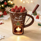 🎁Christmas Hot Sale 50% OFF🎅Christmas Ceramic Chocolate Fondue Mug Set