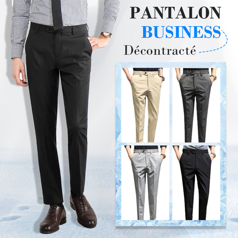 PANTALON formel solide coupe ajustée (achetez-en 2 livraison gratuite)