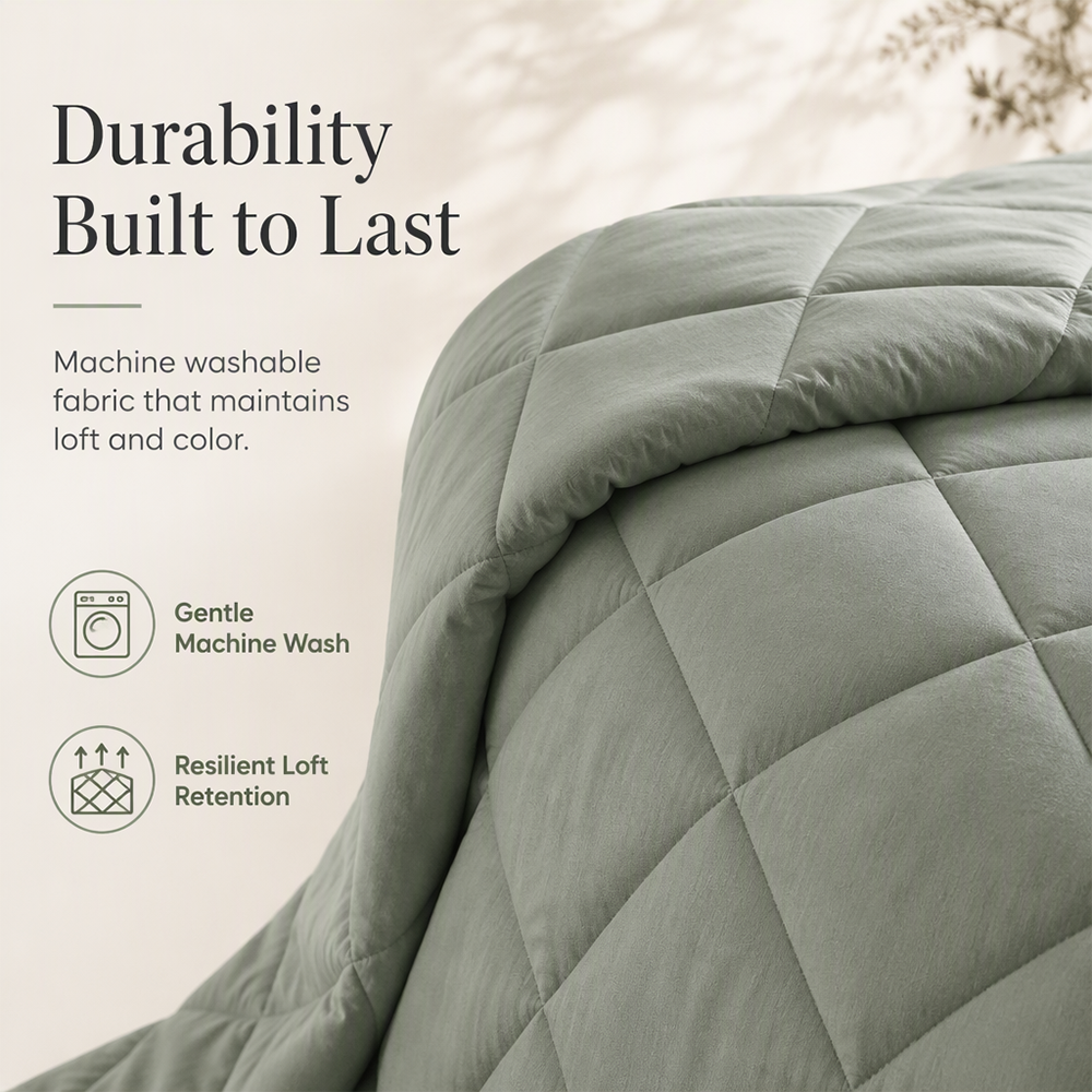 ⏳Time-Limited Special⏰3-Piece Quilted Comforter Set with Shams
