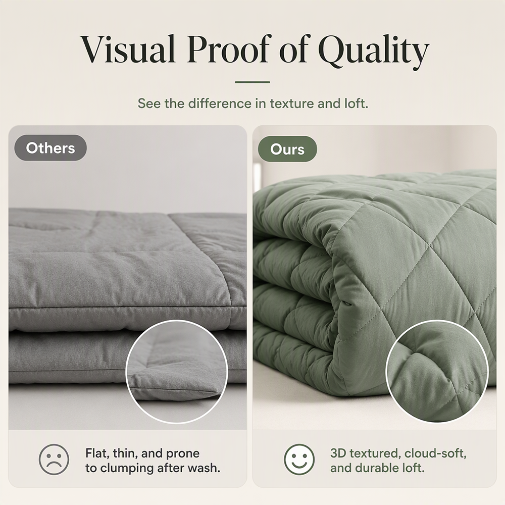 ⏳Time-Limited Special⏰3-Piece Quilted Comforter Set with Shams