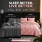 💗Last day of sale – 50% off⚡Bedsure Soft Pintuck Duvet Set