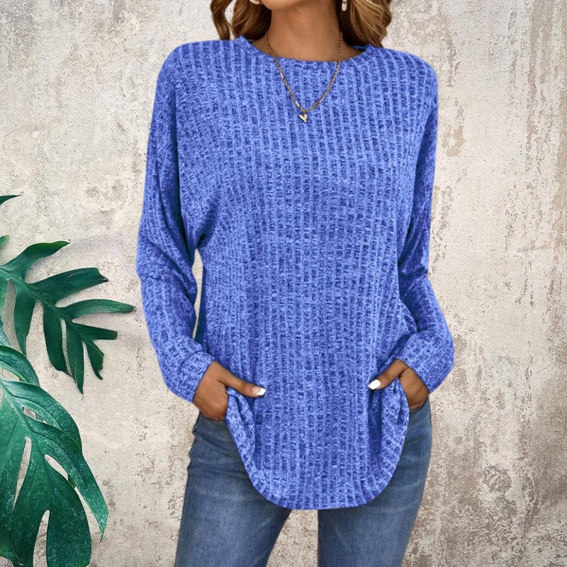 💎 50% DE RÉDUCTION ! 💎 Haut Décontracté à Manches Longues – Tricot Doux, Coupe Ample & Style Polyvalent pour Toutes les Morphologies 🌸🧥