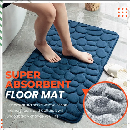 🛁 NOW 50% OFF! Memory Foam Bath Mat – Non-Slip & Super Absorbent | Soft, Comfortable & Quick-Drying | Soft-Stone Texture ✨