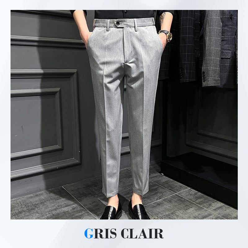 PANTALON formel solide coupe ajustée (achetez-en 2 livraison gratuite)