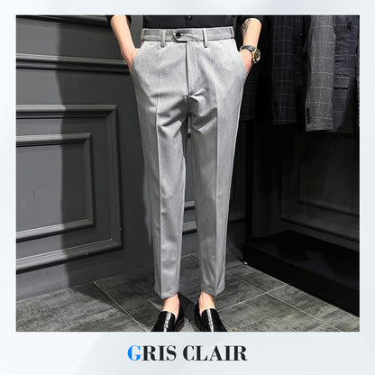 PANTALON formel solide coupe ajustée (achetez-en 2 livraison gratuite)