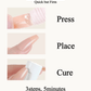 💅✨ 3-in-1 Press-On Nail Kit – Repositionable Solid Gel, Thin Seamless Hold & Quick UV Curing 🔥