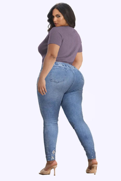 👖 OFFRE FLASH : 50% DE RÉDUCTION ! ⚡ Jean Skinny Stretch à Taille Ajustable – Tissu Élastique, Effet Remodelant & Coupe Parfaite ✨
