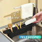 ✨ 2-in-1 Sink Organizer Rack – Expandable Sponge Holder & Kitchen Towel Drying Bar