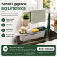 ⏳Time-Limited Special⏰2-in-1 Sink Organizer Rack – Expandable Sponge Holder & Kitchen Towel Drying Bar