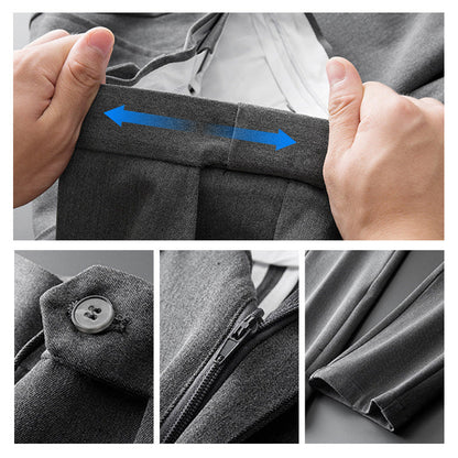 PANTALON formel solide coupe ajustée (achetez-en 2 livraison gratuite)