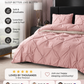 💗Last day of sale – 50% off⚡Bedsure Soft Pintuck Duvet Set
