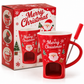 🎁Christmas Hot Sale 50% OFF🎅Christmas Ceramic Chocolate Fondue Mug Set