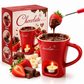 🎁Christmas Hot Sale 50% OFF🎅Christmas Ceramic Chocolate Fondue Mug Set