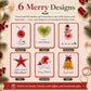 🎄🧵 CHRISTMAS SALE – 50% OFF! Merry & Bright Christmas DIY Kit (6 pcs) ✨