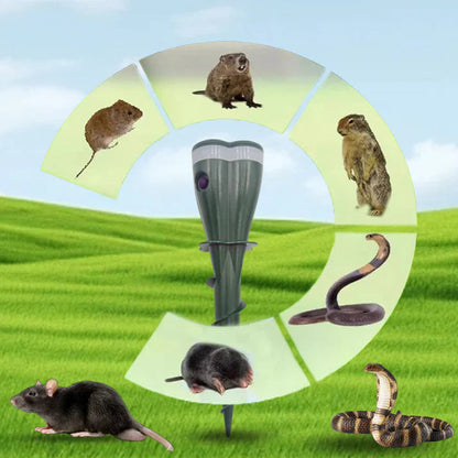 🐭 ACHETEZ 5, RECEVEZ 5 GRATUITS! 🌿 Répulsif Solaire Étanche Contre les Souris – Ultrasonique, Écologique & Facile à Installer Pour Le Jardin 🌸