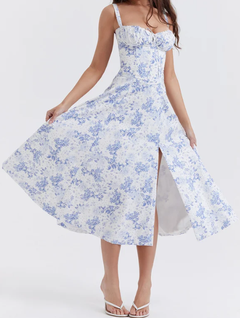 Robe à bretelles Bralette à imprimé beauté confortable sans armatures