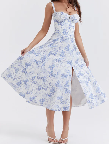 Robe à bretelles Bralette à imprimé beauté confortable sans armatures