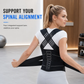 📢 50% OFF! 🧍 Adjustable Posture Support Brace – 4 Support Bars, 3D Lumbar Pad & Breathable Anti-Slip Fit