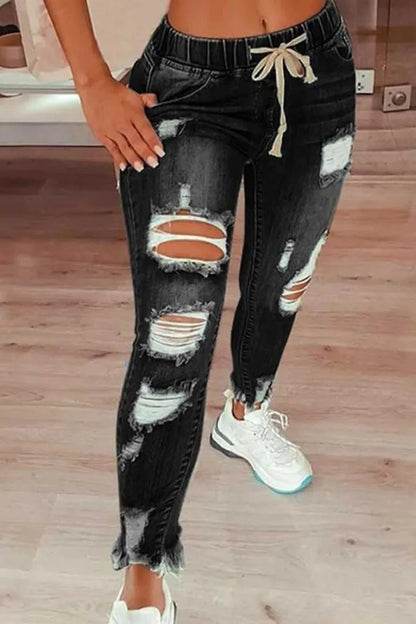 👖 OFFRE FLASH : 50% DE RÉDUCTION ! ⚡ Jean Skinny Stretch à Taille Ajustable – Tissu Élastique, Effet Remodelant & Coupe Parfaite ✨