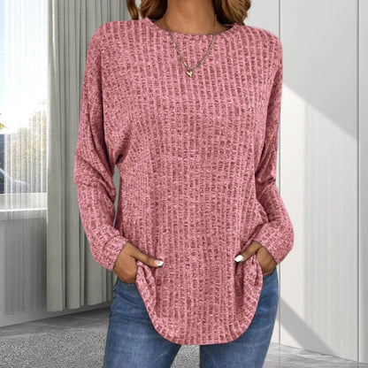 💎 50% DE RÉDUCTION ! 💎 Haut Décontracté à Manches Longues – Tricot Doux, Coupe Ample & Style Polyvalent pour Toutes les Morphologies 🌸🧥