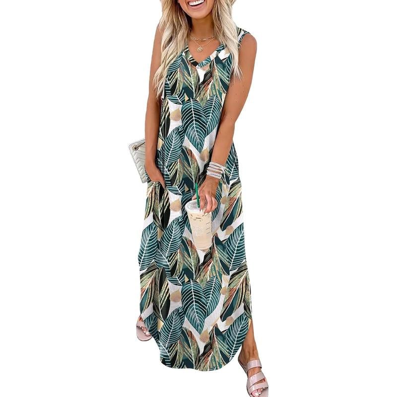 💐50% DE RÉDUCTION ! Robes d‘Été avec Poches – Confort & Style pour la Plage 👗🌸【Offre Limitée】