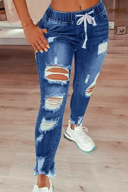 👖 OFFRE FLASH : 50% DE RÉDUCTION ! ⚡ Jean Skinny Stretch à Taille Ajustable – Tissu Élastique, Effet Remodelant & Coupe Parfaite ✨