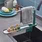 ✨ 2-in-1 Sink Organizer Rack – Expandable Sponge Holder & Kitchen Towel Drying Bar