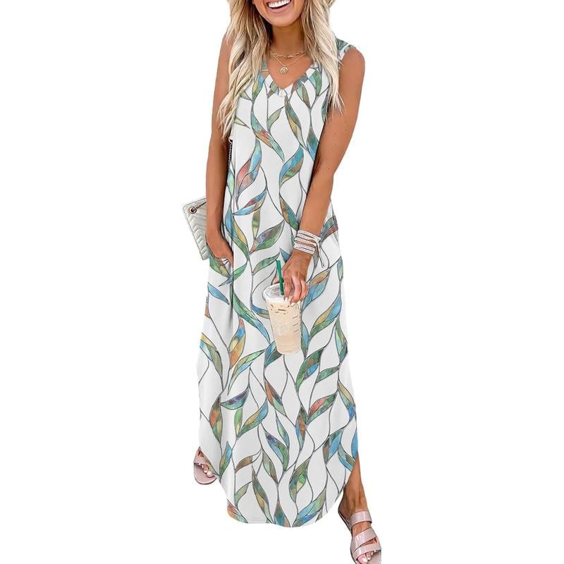 💐50% DE RÉDUCTION ! Robes d‘Été avec Poches – Confort & Style pour la Plage 👗🌸【Offre Limitée】