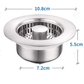 📢📢 50% OFF💧Push-Button Kitchen Sink Drain Stopper with Stainless Steel Body & ABS Food Scrap Filter Basket