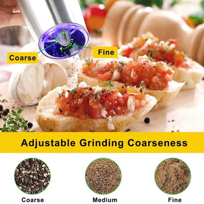 ✨🔥 Vente50% OFF – Moulin à sel et poivre électrique automatique à induction par gravité ⚡🧂⚫