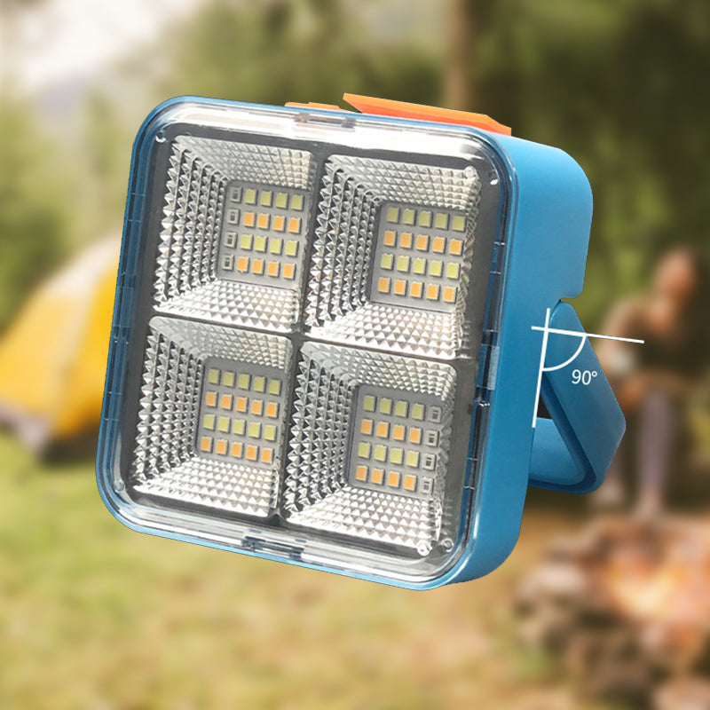 🏕️ Indispensable pour le camping, le bricolage et les urgences ! Lampe de travail solaire – 4 modes d’éclairage, un seul outil 🏕️