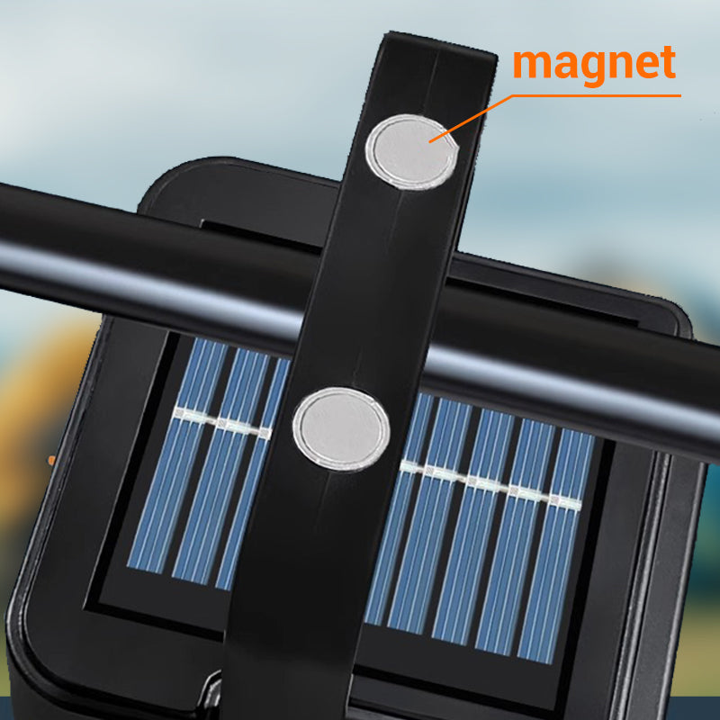 🏕️ Indispensable pour le camping, le bricolage et les urgences ! Lampe de travail solaire – 4 modes d’éclairage, un seul outil 🏕️
