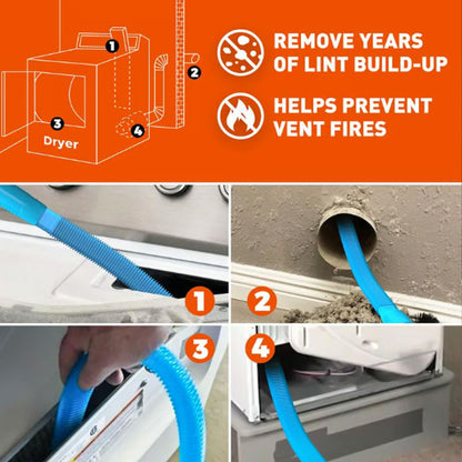 🔥 DERNIER JOUR – 50% DE RÉDUCTION 🔥 Kit de nettoyage pour conduit de sécheuse : plus sûr, plus efficace !