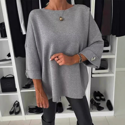 🎀Soldes limitées 54 % de réduction🎀Haut classique en tricot uni pour femme