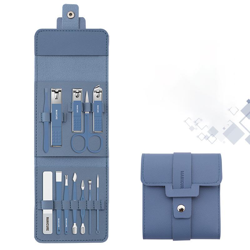 ✂️🧰 50% DE RÉDUCTION – Kit de Coupe-Ongles Portable (12/16 Pièces) | Acier inoxydable, étui en simili cuir, idéal pour la maison et les voyages 🎒✨