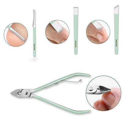 ✂️🧰 50% DE RÉDUCTION – Kit de Coupe-Ongles Portable (12/16 Pièces) | Acier inoxydable, étui en simili cuir, idéal pour la maison et les voyages 🎒✨
