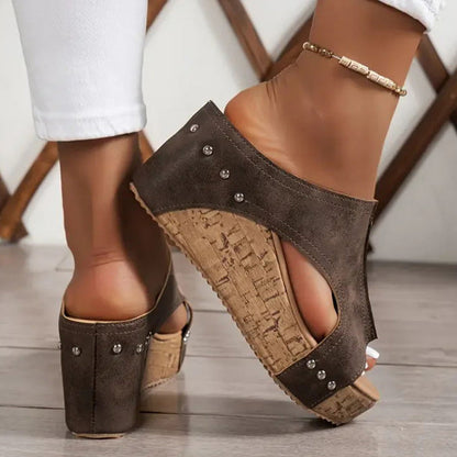 💐50% DE RÉDUCTION ! Sandales Compensées à Soutien Orthopédique – Confort Absolu pour vos Pieds 👣✨【Prix Exceptionnel】