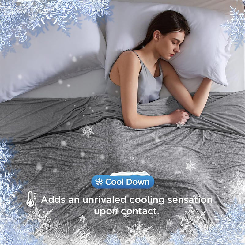 💤 Couverture Rafraîchissante à moitié prix ! Dites adieu aux sueurs nocturnes 🛏️❄️