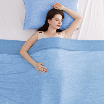 💤 Couverture Rafraîchissante à moitié prix ! Dites adieu aux sueurs nocturnes 🛏️❄️