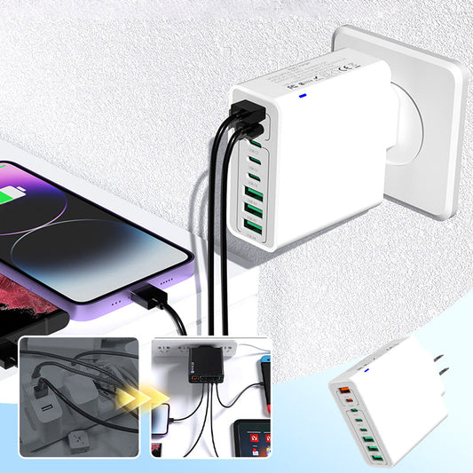 💎 50% DE RÉDUCTION ! 💎 Chargeur Multi-Ports 150W Ultra-Rapide – 8 Ports USB, Charge Simultanée & Protection Intelligente