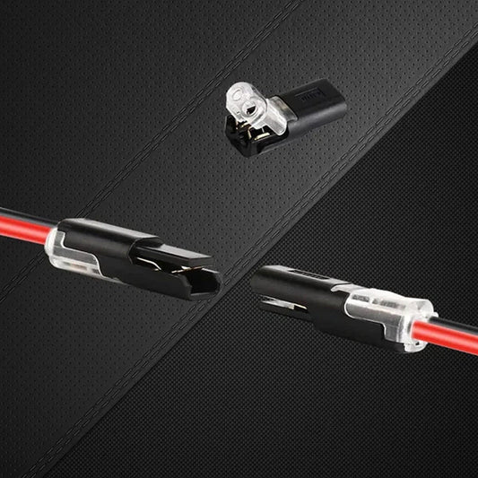Double connecteur enfichable avec verrouillage à cliquet